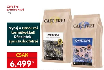 Spar Cafe Frei szemes kávé 1 kg ajánlat