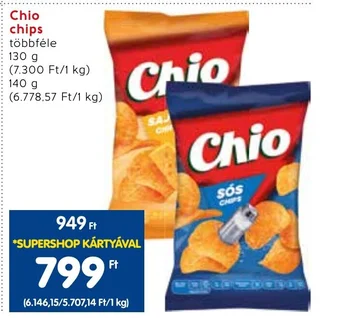 Spar Chio chips 140g ajánlat