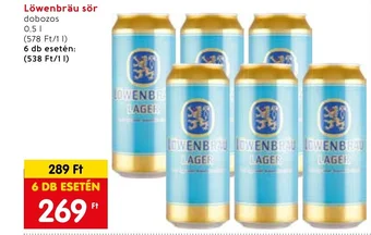 Spar Löwenbräu sör 0,5l ajánlat