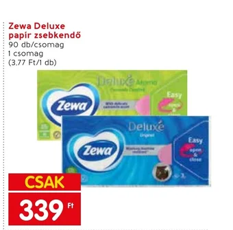 Spar Zewa Deluxe papír zsebkendő ajánlat