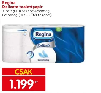 Spar Regina Delicate toalettpapír ajánlat