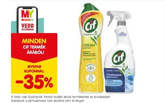 Spar CIF TERMÉK ajánlat