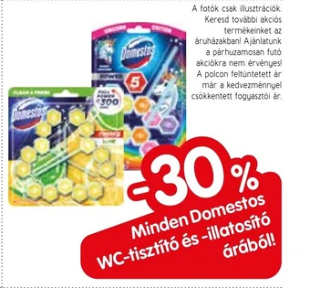 Spar Domestos WC tisztító és illatosító ajánlat