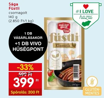 Spar Sága Füstli 140g ajánlat