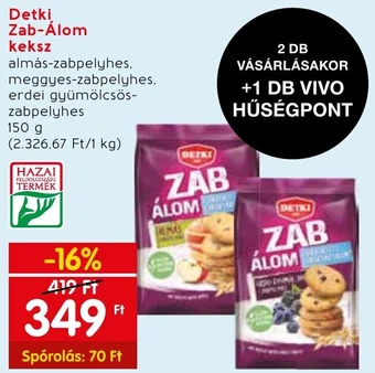 Spar Detki Zab Álom keksz 150g ajánlat