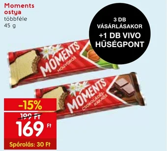 Spar Moments ostya 45g ajánlat