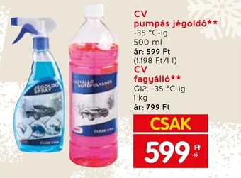 CV pumpás jégoldó 500ml
