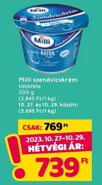 Milli szendvicskrém 200g