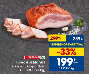 Interspar Csécsi szalonna 10dkg ajánlat