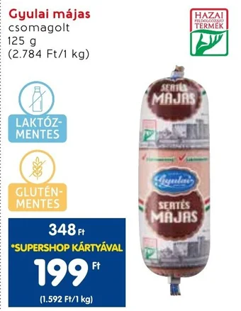 Interspar Gyulai májas 125g ajánlat