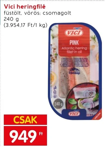 Interspar Vici heringfilé 240g ajánlat