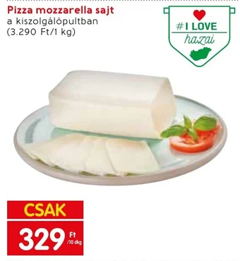 Pizza mozzarella sajt 10dkg