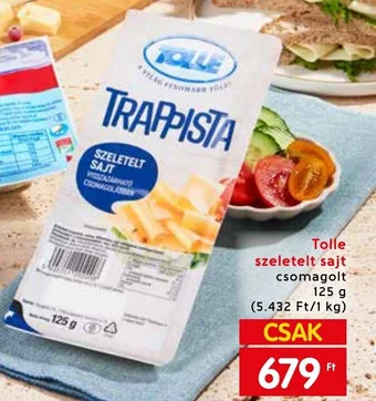Interspar Tolle szeletelt sajt 125g ajánlat
