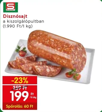 Interspar Disznósajt 10dkg ajánlat