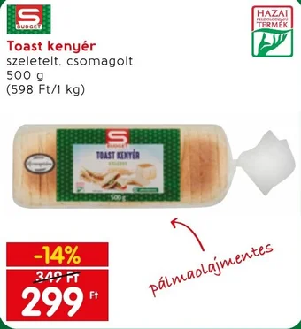 Toast kenyér 500g