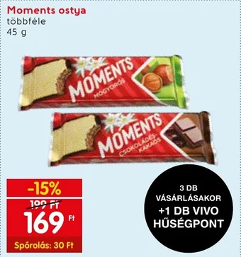 Interspar Moments ostya 45g ajánlat