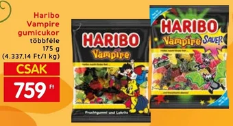 Interspar Haribo Vampire gumicukor 175g ajánlat