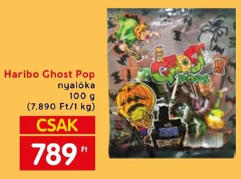 Interspar Haribo Ghost Pop nyalóka 100g ajánlat