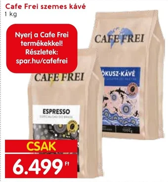 Interspar Cafe Frei szemes kávé 1 kg ajánlat