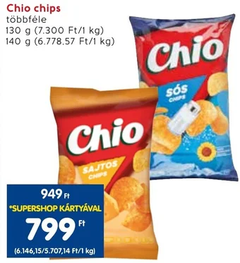 Interspar Chio chips 130g ajánlat