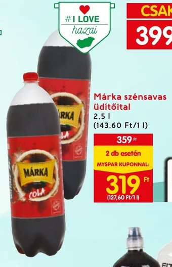 Márka szénsavas üdítőital 2,5l