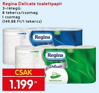 Interspar Regina Delicate toalettpapír ajánlat