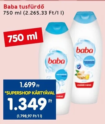 Interspar Baba tusfürdő 750ml ajánlat