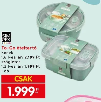 To-Go ételtartó kerek 1,6 l