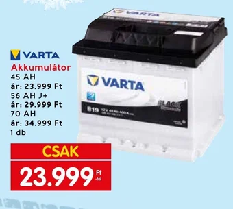Interspar VARTA Akkumulátor ajánlat