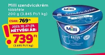 Milli szendvicskrém, 200g