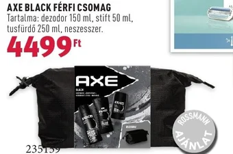 Rossmann AXE BLACK FÉRFI CSOMAG ajánlat