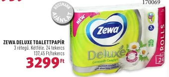 Rossmann ZEWA DELUXE TOALETTPAPÍR ajánlat