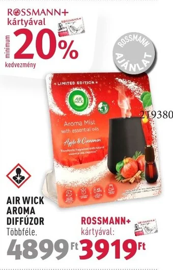 Rossmann AIR WICK AROMA DIFFÚZOR ajánlat