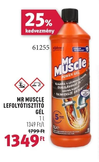 MR MUSCLE LEFOLYÓTISZTÍTÓ GÉL 1l
