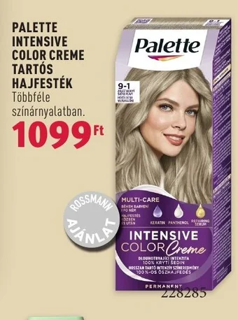 Rossmann PALETTE INTENSIVE COLOR CREME TARTÓS HAJFESTÉK ajánlat