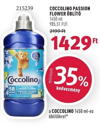 Rossmann COCCOLINO PASSION FLOWER ÖBLÍTŐ 1450ml ajánlat