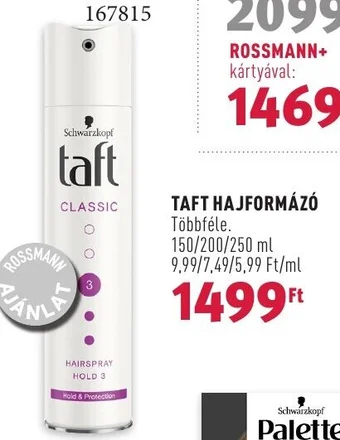 TAFT HAJFORMÁZÓ 150/200/250 ml