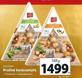 Lidl FAVORINA Praliné karácsonyfa 148g ajánlat