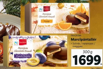 Lidl FAVORINA Marcipántallér 300g ajánlat