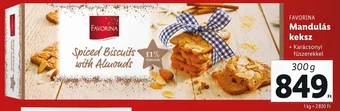 Lidl FAVORINA Mandulás keksz 300g ajánlat