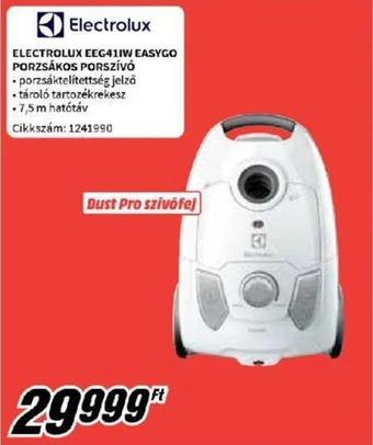 Media Markt ELECTROLUX EEG411W EASYGO PORZSÁKOS PORSZÍVÓ ajánlat