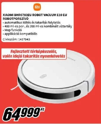 Media Markt XIAOMI BHR6783EU ROBOT VACUUM E10 EU ROBOTPORSZÍVÓ ajánlat