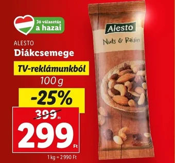 Lidl ALESTO Diákcsemege 100g ajánlat