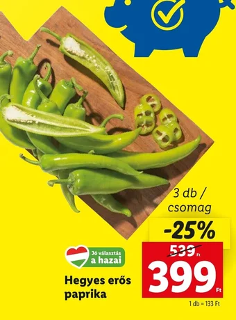 Lidl Hegyes erős paprika ajánlat