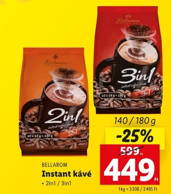 Lidl Bellarom Instant kávé 180g ajánlat