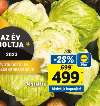 Lidl Jégsaláta ajánlat