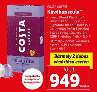 COSTA COFFEE Kávékapszula