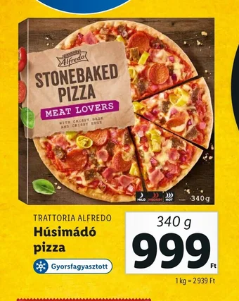 Lidl TRATTORIA ALFREDO Húsimádó pizza 340g ajánlat