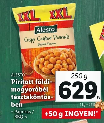 Lidl ALESTO Pirított földi mogyoróbél tésztaköntös ben 250g ajánlat