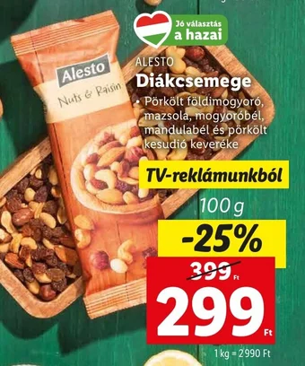 Lidl ALESTO Diákcsemege 100g ajánlat